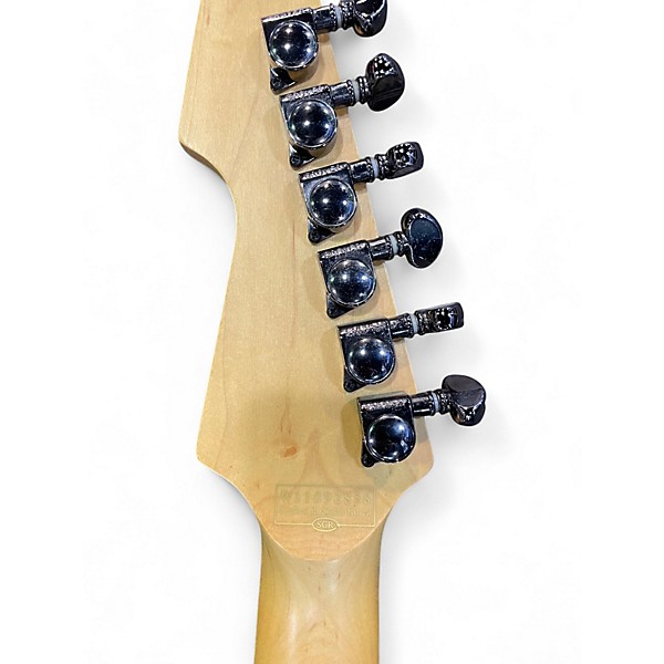 Used Schecter Guitar Research Damien Elite Avenger Floyd Rose Black Solid Body Electric Guitar