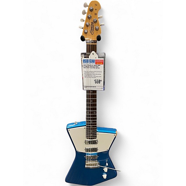 Used Sterling by Music Man ST VINCENT Metallic Blue Solid Body Electric Guitar