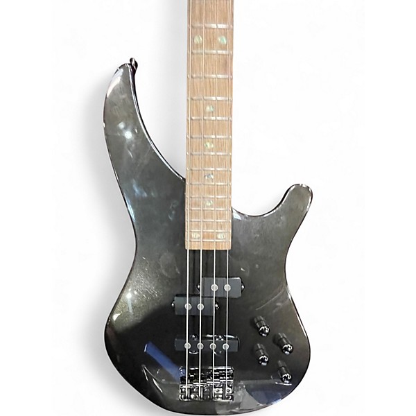 Used Mitchell MB200 Gun Metal Electric Bass Guitar