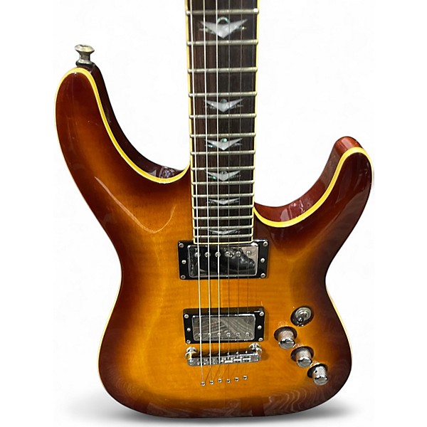 Used Schecter Guitar Research C-1+ Sunburst Solid Body Electric Guitar