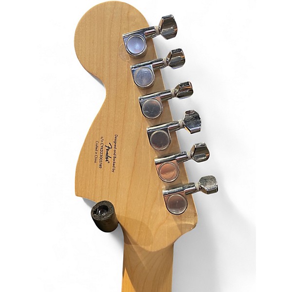 Used Squier Standard Stratocaster White Solid Body Electric Guitar