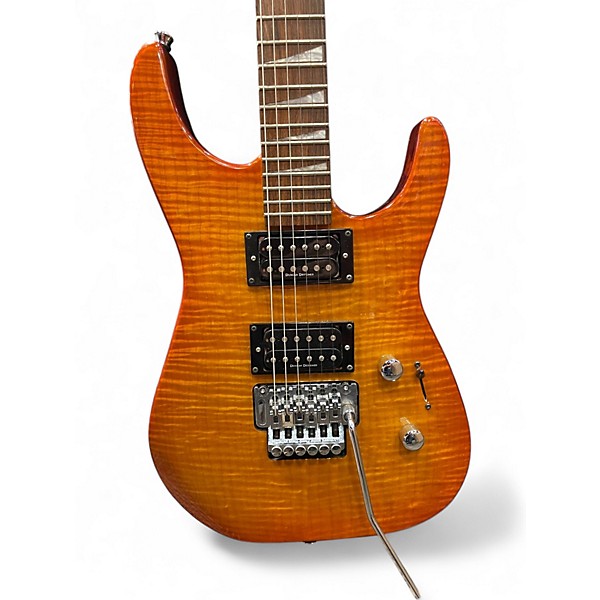 Used Jackson DX10D Amber Sunburst Solid Body Electric Guitar
