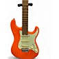Used Schecter Guitar Research diamond series Orange Solid Body Electric Guitar