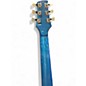 Used Kauer Guitars Starliner Silver and Blue Solid Body Electric Guitar
