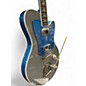 Used Kauer Guitars Starliner Silver and Blue Solid Body Electric Guitar