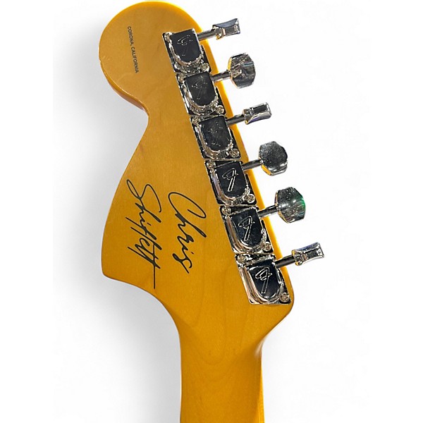 Used Fender Chris Shiflett Cleaver Telecaster Deluxe Charcoal Frost Metallic Solid Body Electric Guitar