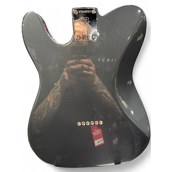 Used Fender Chris Shiflett Cleaver Telecaster Deluxe Charcoal Frost Metallic Solid Body Electric Guitar