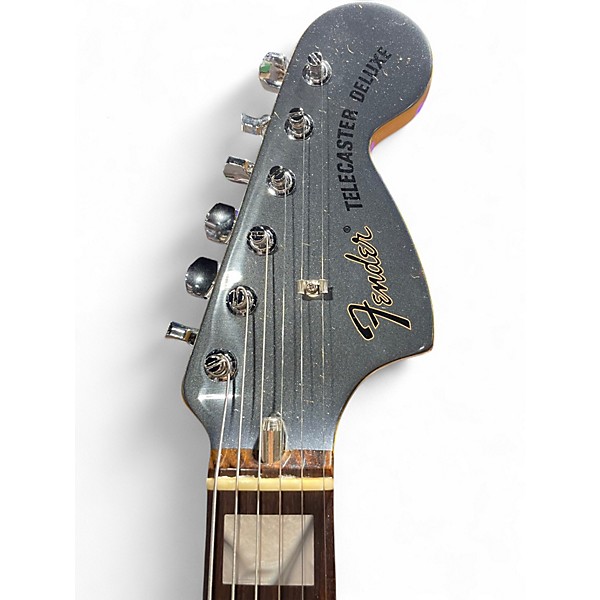 Used Fender Chris Shiflett Cleaver Telecaster Deluxe Charcoal Frost Metallic Solid Body Electric Guitar