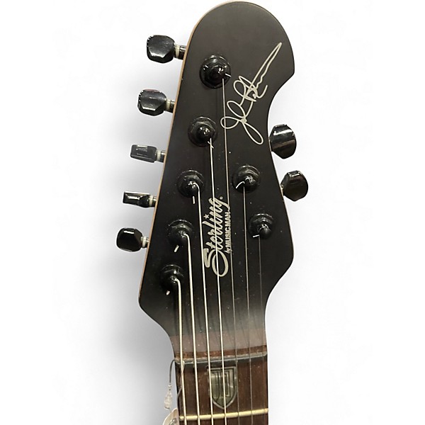 Used Sterling by Music Man John Petrucci JP157 7 String Black Solid Body Electric Guitar