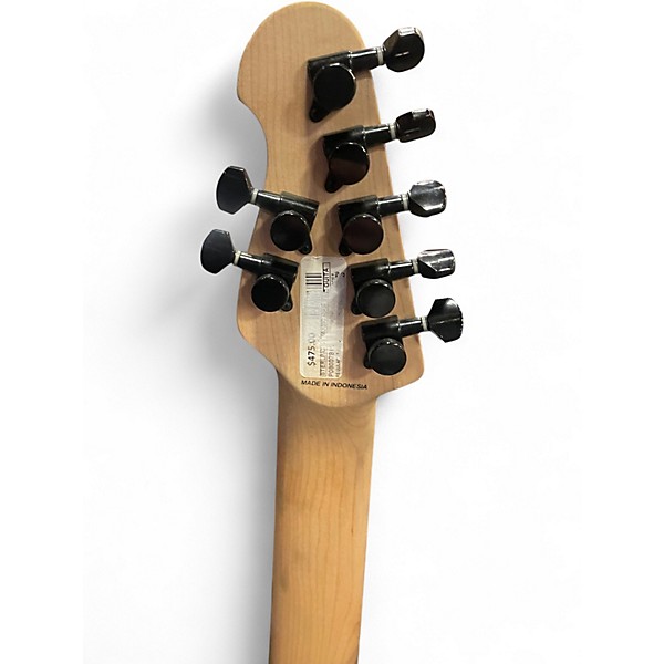 Used Sterling by Music Man John Petrucci JP157 7 String Black Solid Body Electric Guitar