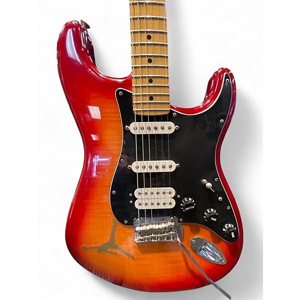 Used Fender Player Stratocaster HSS Plus Top AGED CHERRY BURST Solid Body Electric Guitar