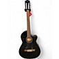Used Fender cn140sce Black Classical Acoustic Electric Guitar thumbnail