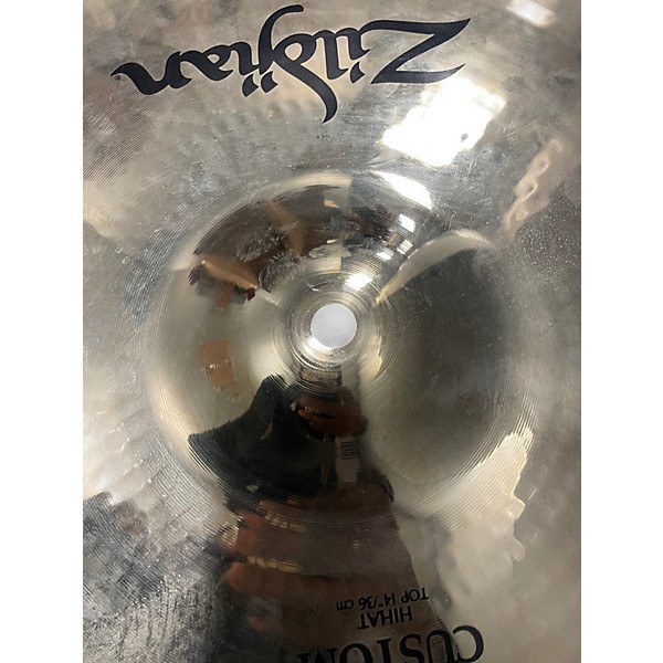 Used Zildjian 14in A Custom Hi Hat Pair Cymbal