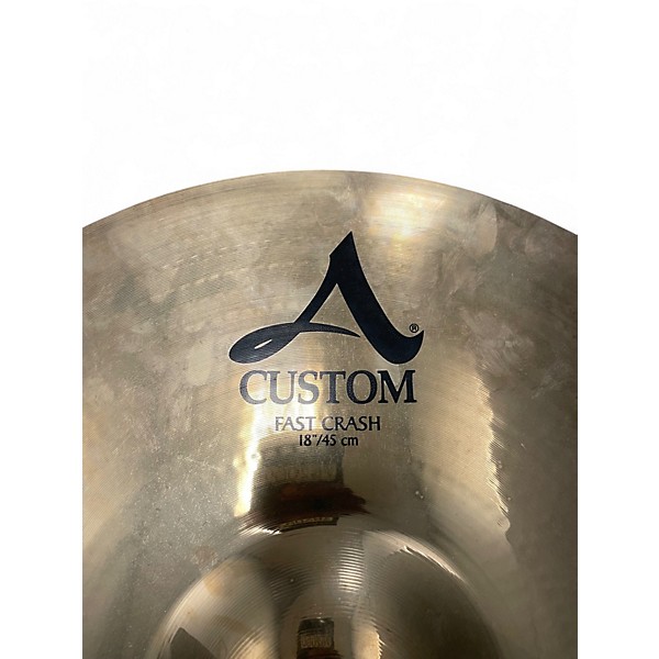 Used Zildjian 18in A Custom Fast Crash Cymbal