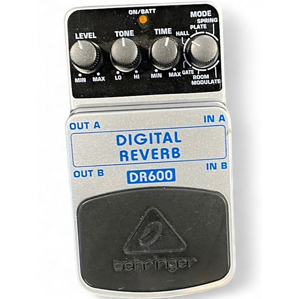Used Behringer DR600 Digital Stereo Reverb Effect Pedal