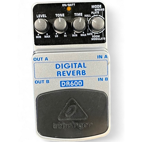 Used Behringer DR600 Digital Stereo Reverb Effect Pedal