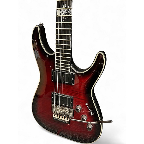 Used Schecter Guitar Research BLACKJACK SLS  FR Trans Red Solid Body Electric Guitar