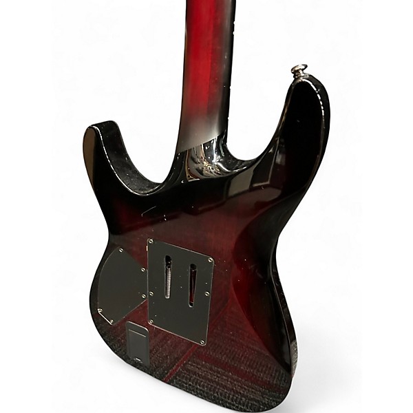 Used Schecter Guitar Research BLACKJACK SLS  FR Trans Red Solid Body Electric Guitar