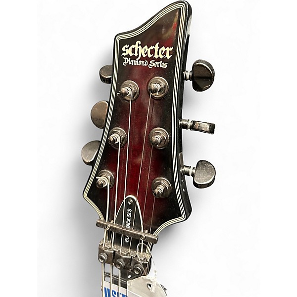 Used Schecter Guitar Research BLACKJACK SLS  FR Trans Red Solid Body Electric Guitar