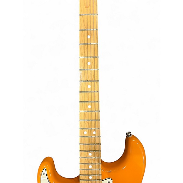 Used Fender Player Stratocaster Left Handed Orange Solid Body Electric Guitar