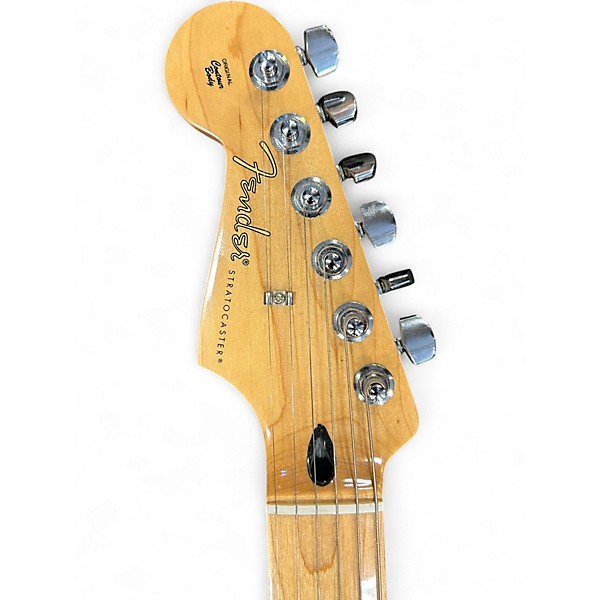 Used Fender Player Stratocaster Left Handed Orange Solid Body Electric Guitar