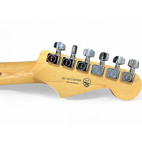 Used Fender Player Stratocaster Left Handed Orange Solid Body Electric Guitar