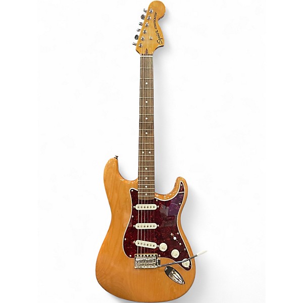Used Squier Vintage Modified 70s Stratocaster Natural Solid Body Electric Guitar