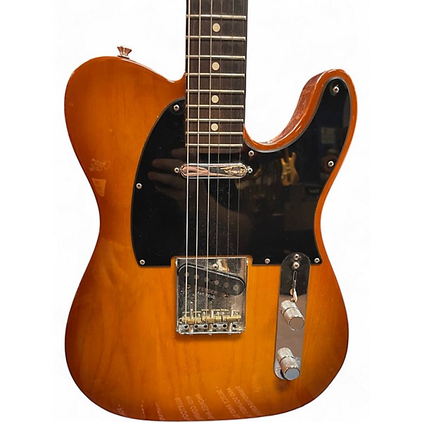 Used Fender USA Pro Standard Telecaster Amber Solid Body Electric Guitar