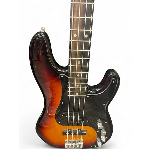 Used Fender American Elite Precision Bass Sunburst Electric Bass Guitar