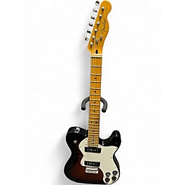 Used Fender Modern Player Telecaster Thinline Deluxe 2 Tone Sunburst Hollow Body Electric Guitar
