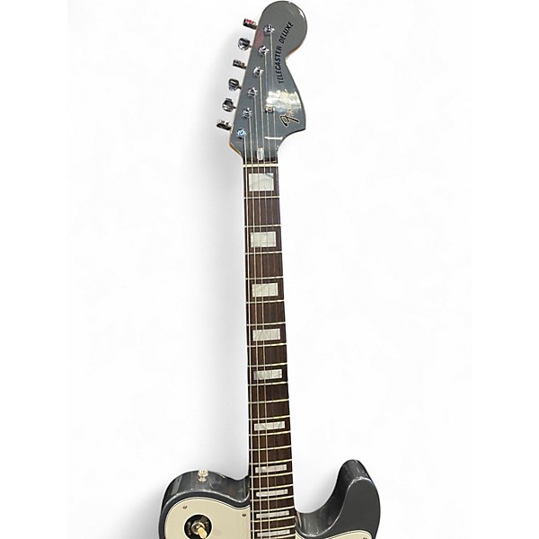 Used Fender Chris Shiflett Cleaver Telecaster Deluxe Charcoal Frost Metallic Solid Body Electric Guitar