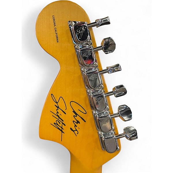 Used Fender Chris Shiflett Cleaver Telecaster Deluxe Charcoal Frost Metallic Solid Body Electric Guitar