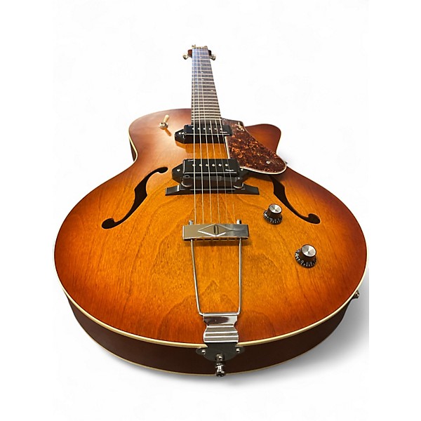 Used Godin 5th Avenue Kingpin II Cognac Burst Hollow Body Electric Guitar