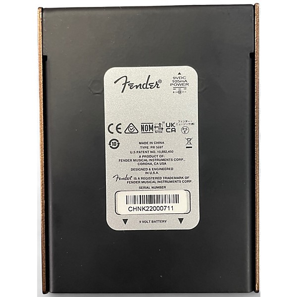 Used Fender Smolder Acoustic OD Effect Pedal