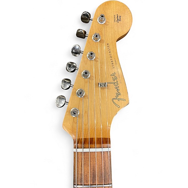 Used Fender Road Worn 1960S Stratocaster Olympic White Solid Body Electric Guitar