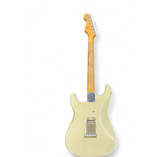 Used Fender Road Worn 1960S Stratocaster Olympic White Solid Body Electric Guitar