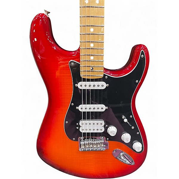 Used Fender Player Plus Stratocaster RED Solid Body Electric Guitar