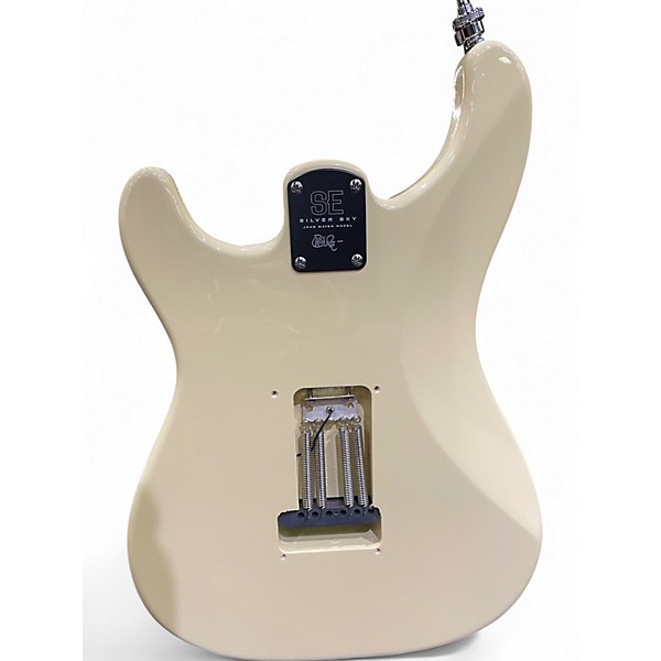 Used PRS SE Silver Sky White Solid Body Electric Guitar
