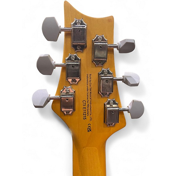 Used PRS SE Silver Sky White Solid Body Electric Guitar