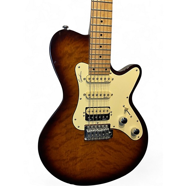 Used Godin SD24 2 Tone Sunburst Solid Body Electric Guitar