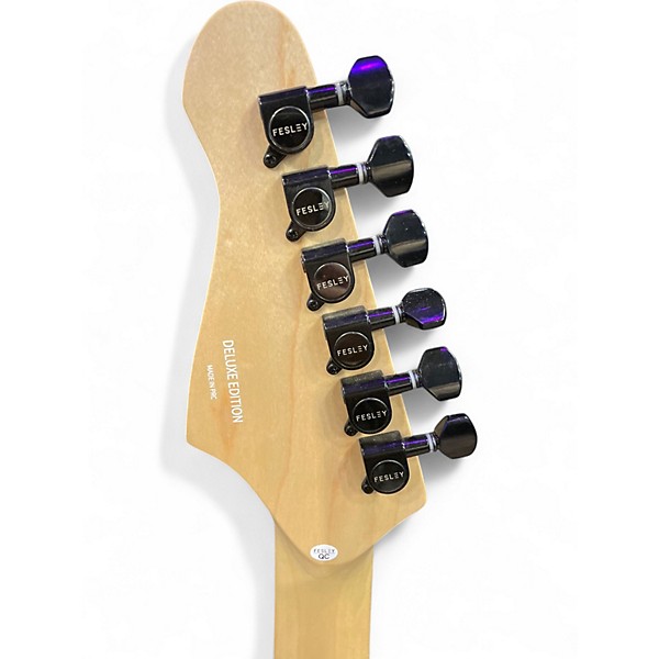 Used Fesley DELUXE EDITION Black Solid Body Electric Guitar