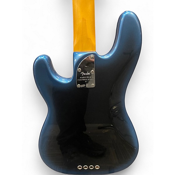 Used Fender American Professional II Precision Bass Dark Night Electric Bass Guitar
