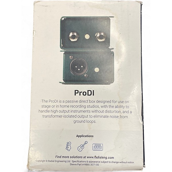 Used Radial Engineering ProDI Audio Converter