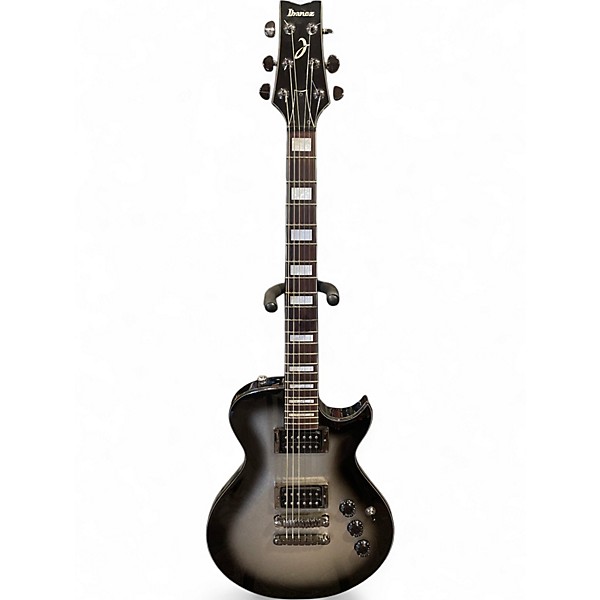 Used Ibanez Les Paul Style Silver Burst Solid Body Electric Guitar