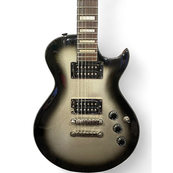 Used Ibanez Les Paul Style Silver Burst Solid Body Electric Guitar