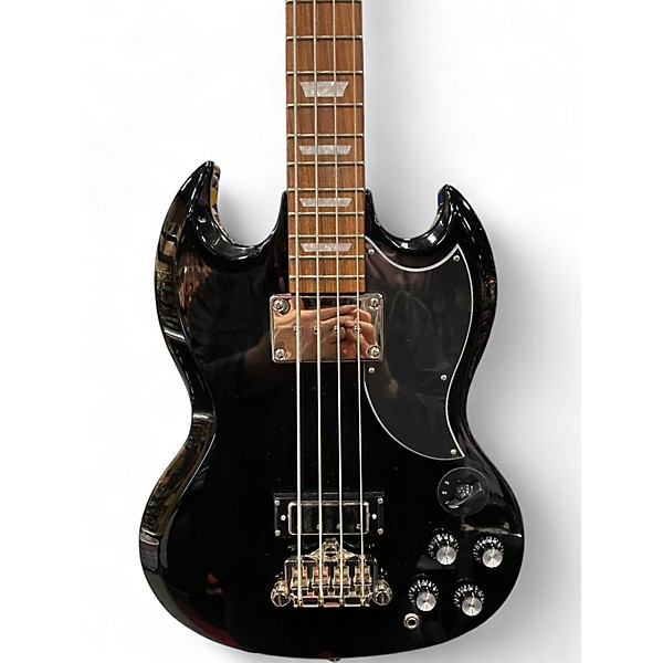 Used 2010 Epiphone SG BASS Black Electric Bass Guitar