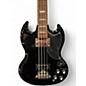 Used 2010 Epiphone SG BASS Black Electric Bass Guitar