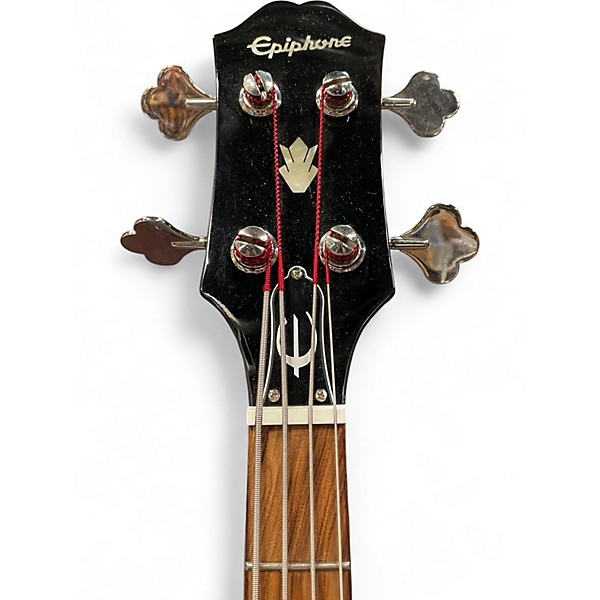 Used 2010 Epiphone SG BASS Black Electric Bass Guitar