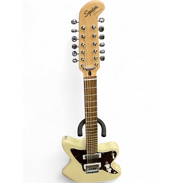 Used Squier PARANORMAL JAZZMASTER Classic White Solid Body Electric Guitar