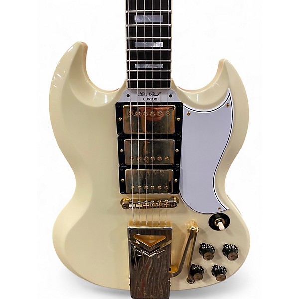 Used Gibson SG Les Paul Custom 60th Anniversary Polaris White Solid Body Electric Guitar